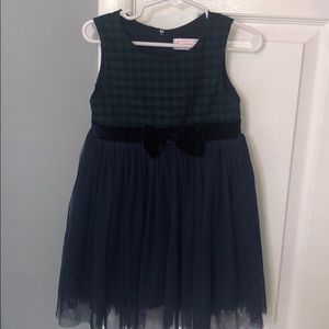Popatu dress navy/green plaid